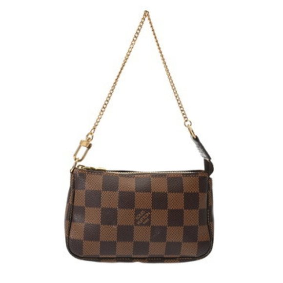 LOUIS VUITTON Brown Damier Canvas Pochette Pouch